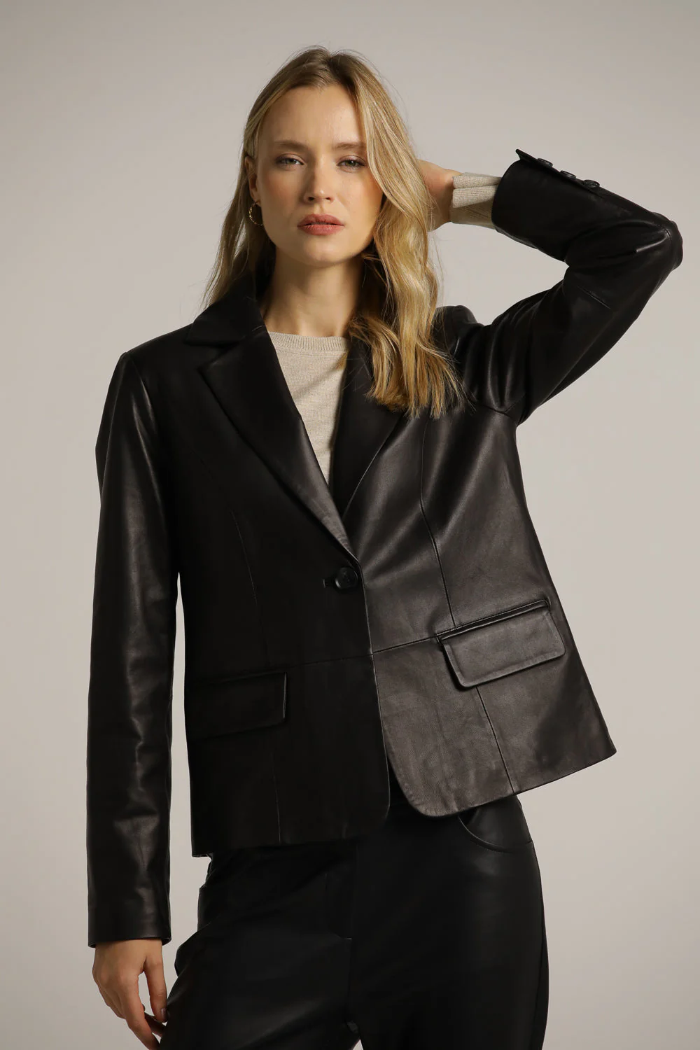 Leather Blazer - Image 10