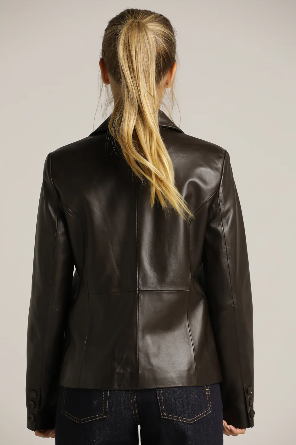 Leather Blazer - Image 3
