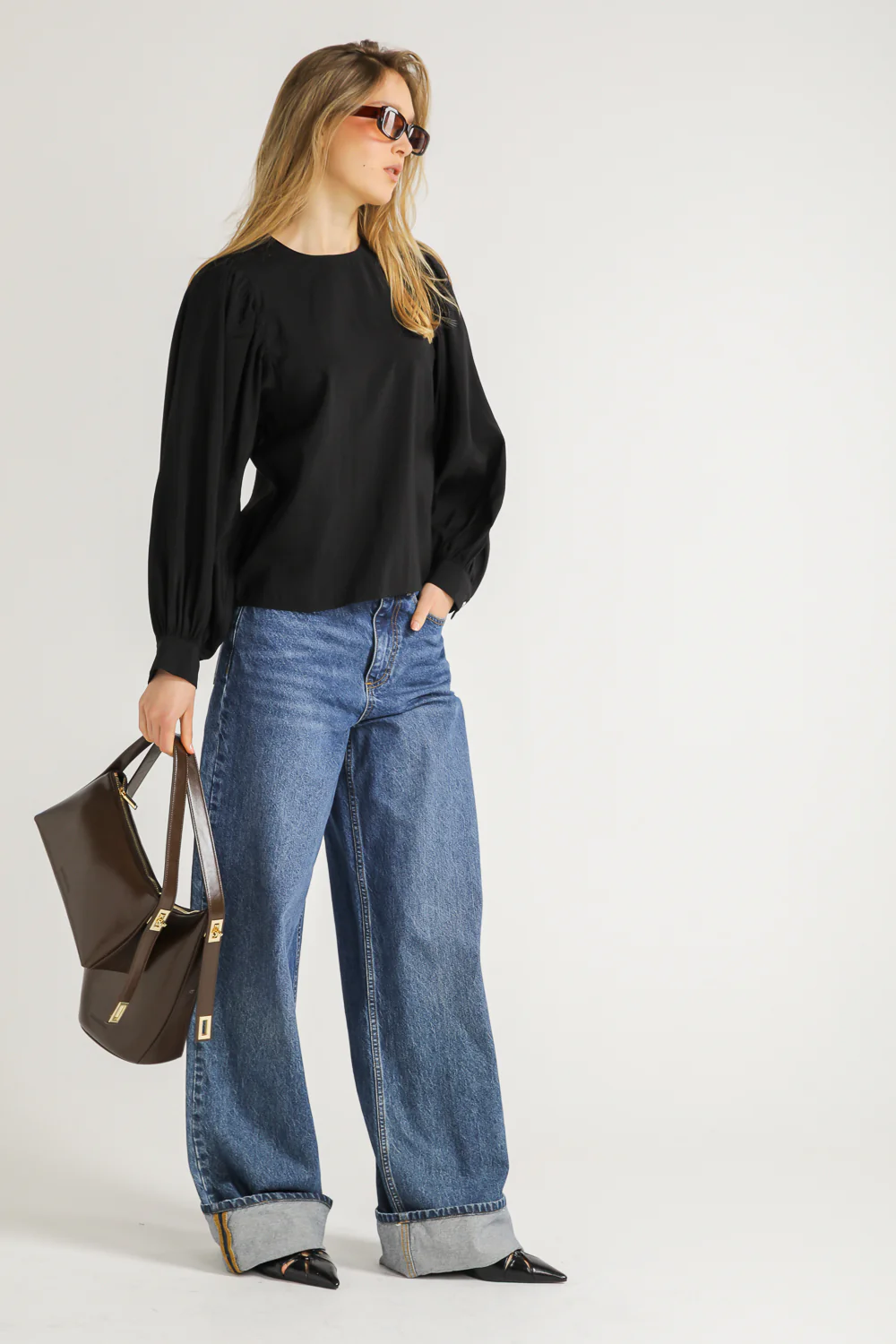 Blouse with Volume Sleeves - Image 7