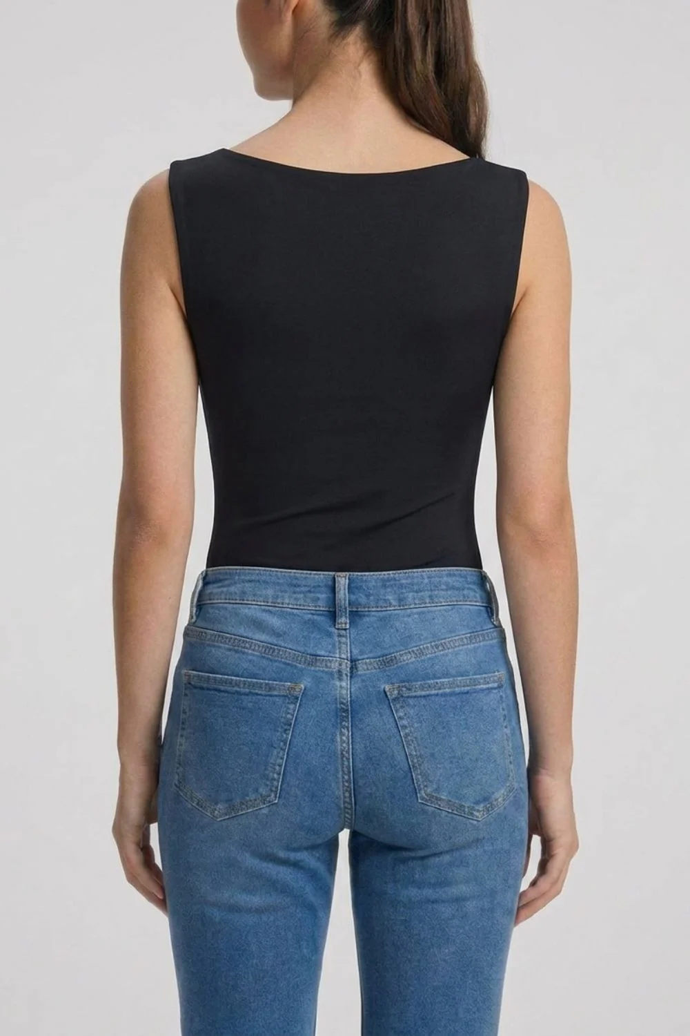 Boat Neck Bodysuit With Inner Shelf - Image 8
