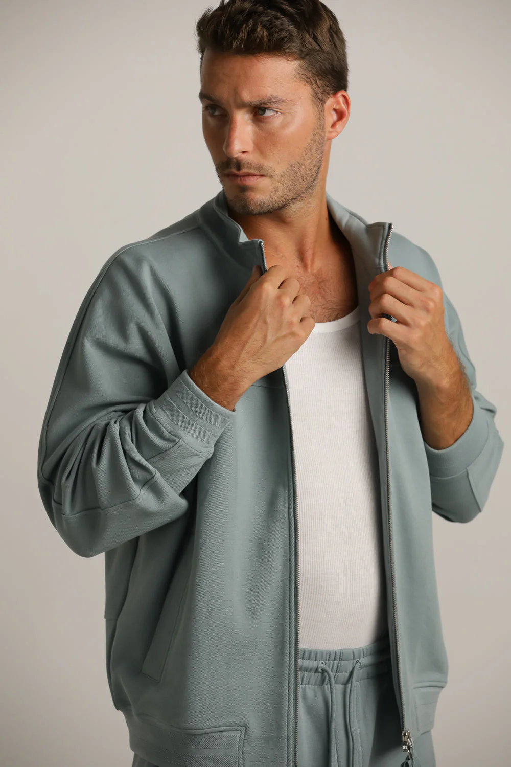 pique Zipped Jacket - Image 13