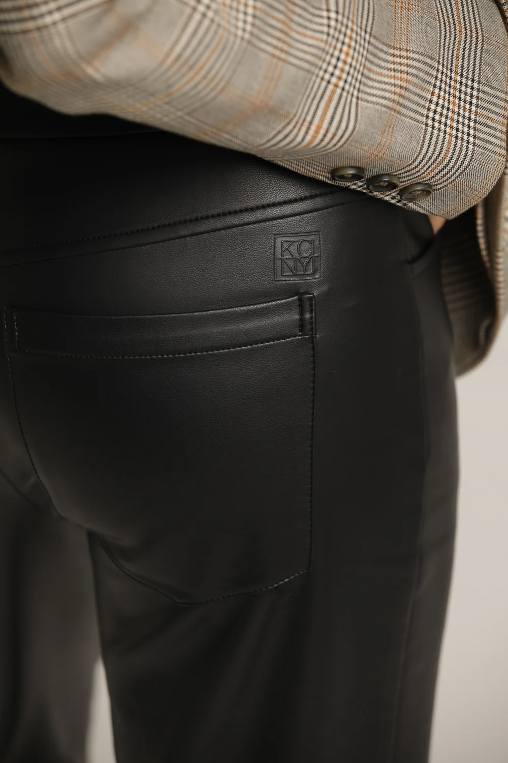 Faux Leather Trousers - Image 5