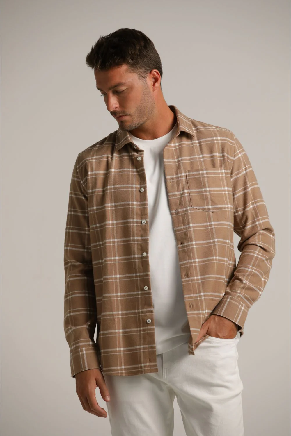Checked Button Up Shirt