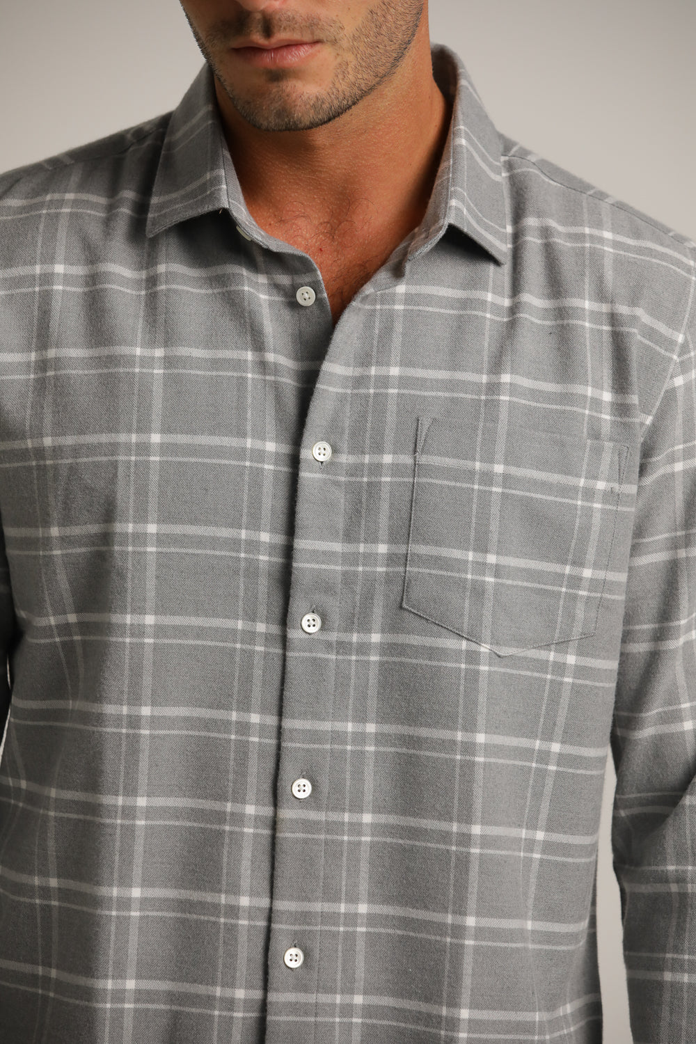 Checked Button Up Shirt - Image 11