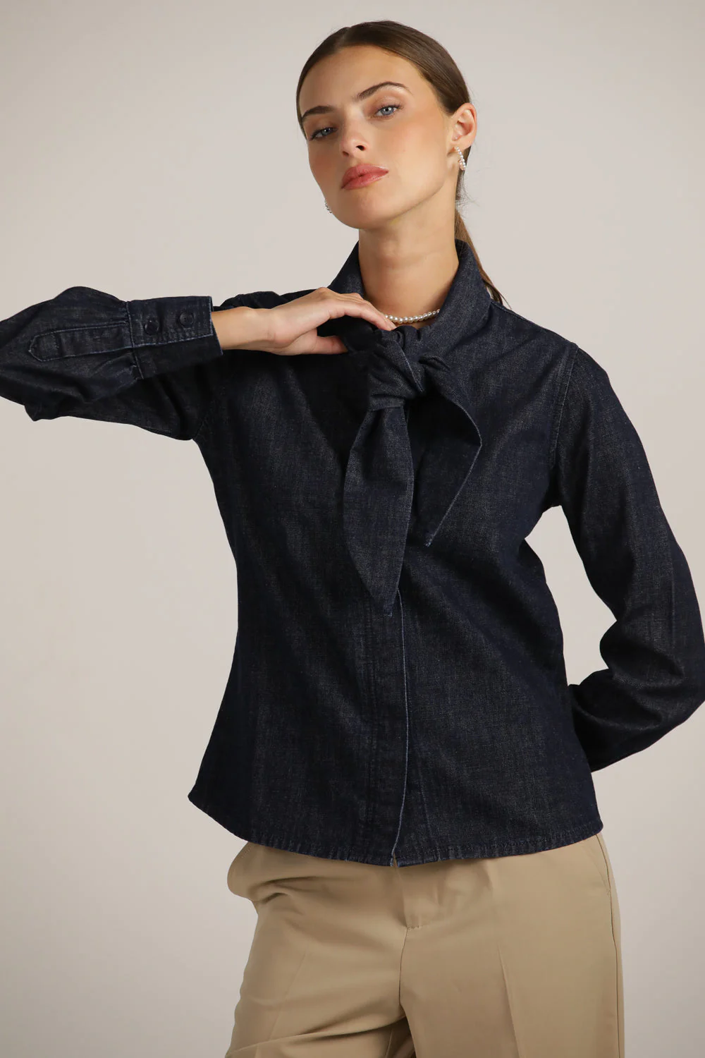 Buttoned Denim Shirt