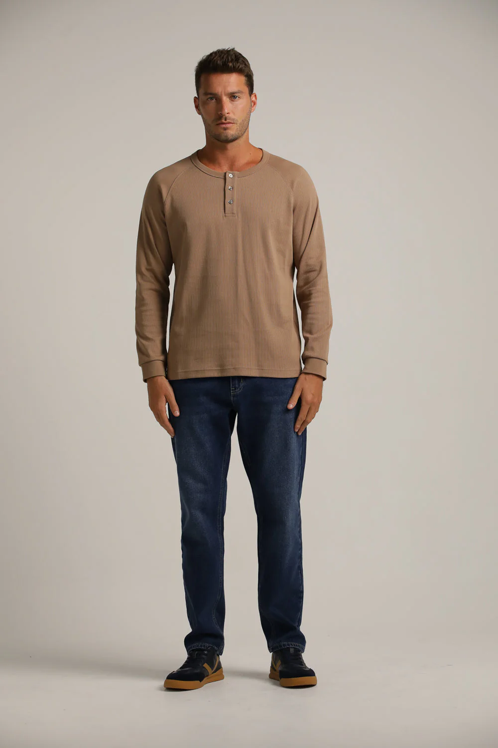 Buttoned Neck Shirt In Cotton - Image 10