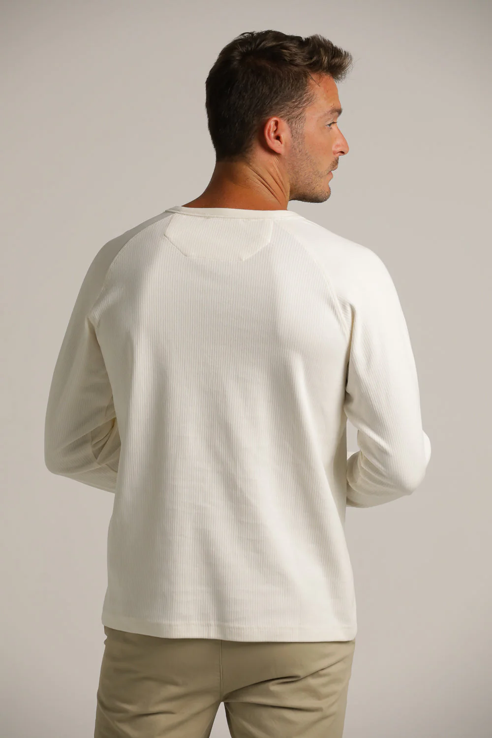 Buttoned Neck Shirt In Cotton - Image 4