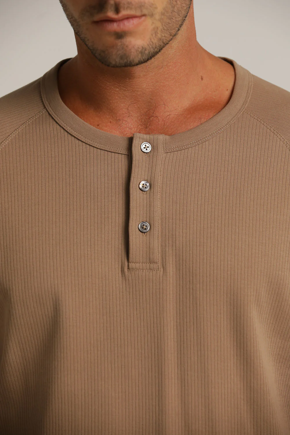 Buttoned Neck Shirt In Cotton - Image 9