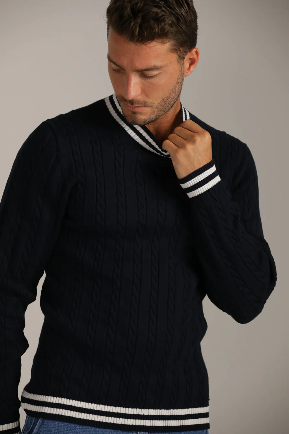 Cable Knit Crew Neck - Image 11