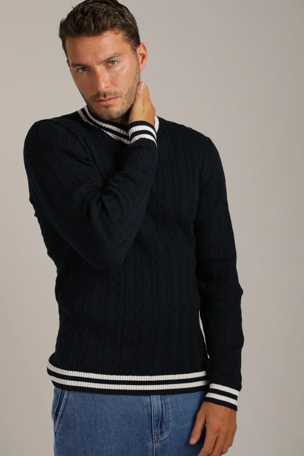 Cable Knit Crew Neck - Image 9