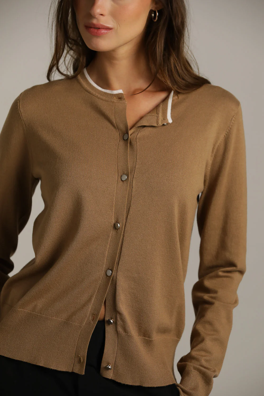 Ribbed Knit Cardigan - Image 19