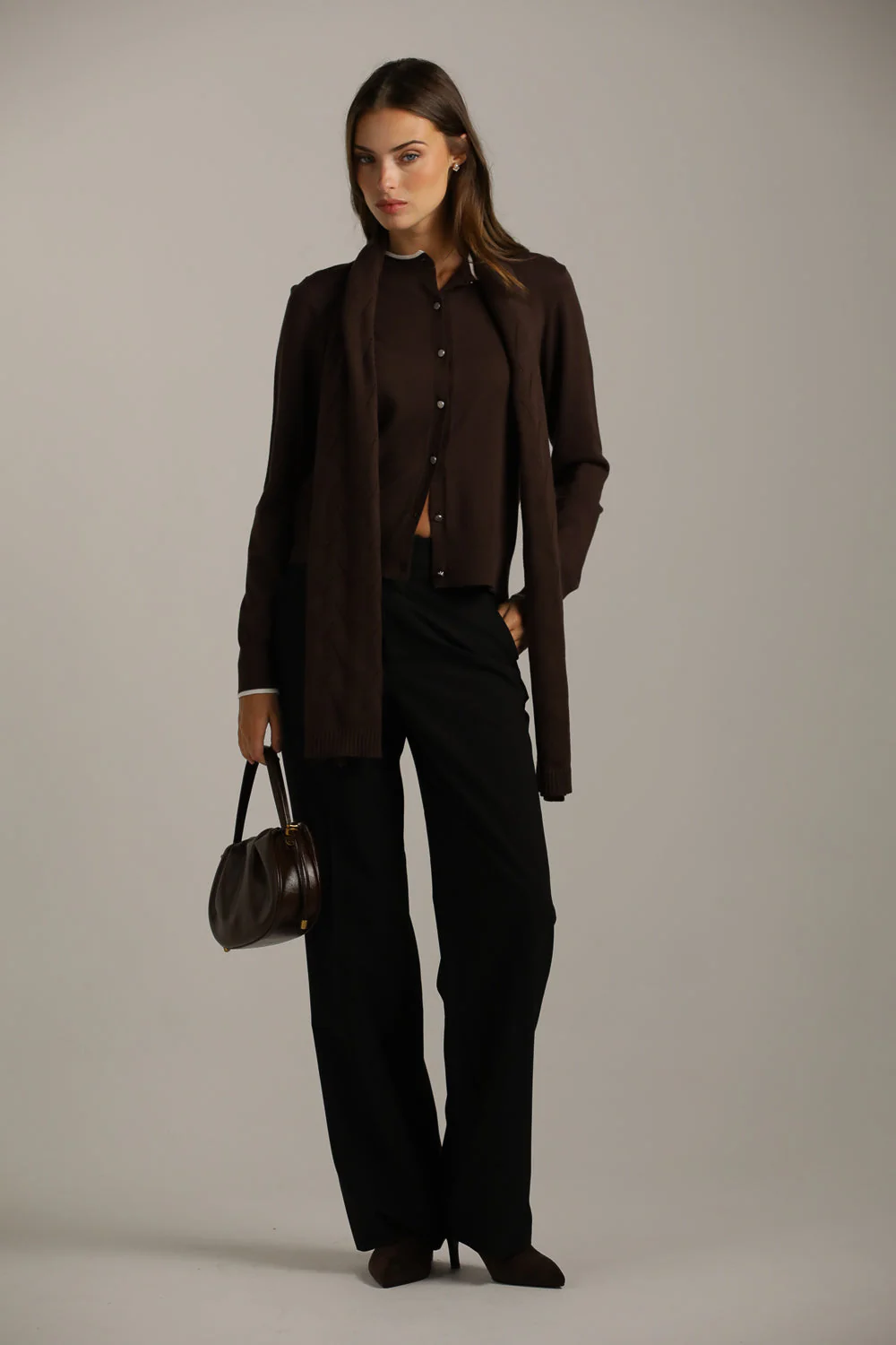 Ribbed Knit Cardigan - Image 8