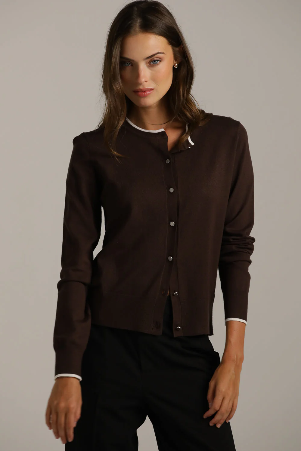 Ribbed Knit Cardigan - Image 9