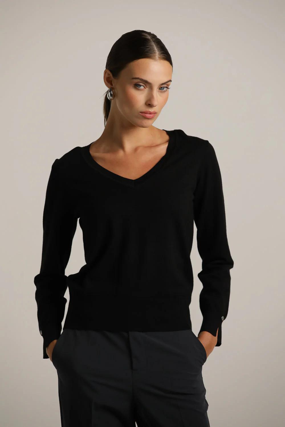 V Neck Knits Top - Image 19