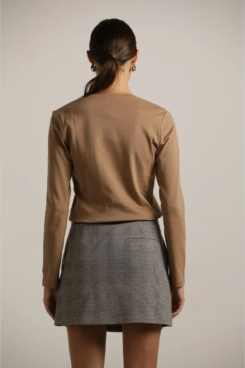 Check Mini Skirt - Image 4