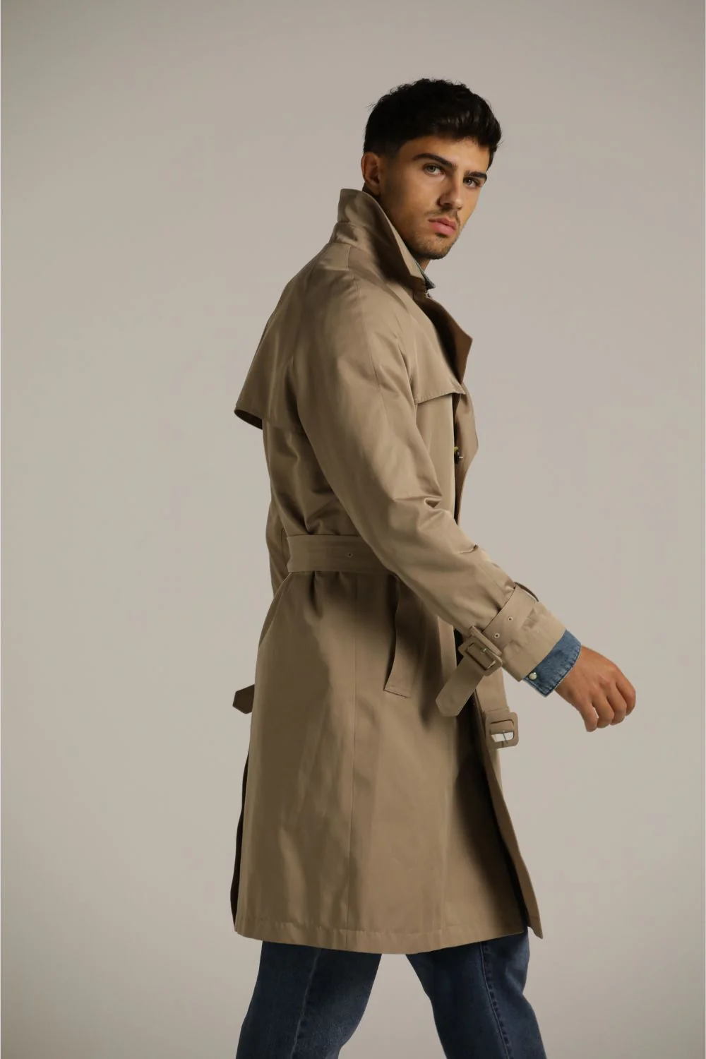 Double Breasted Trench Coat - Image 7