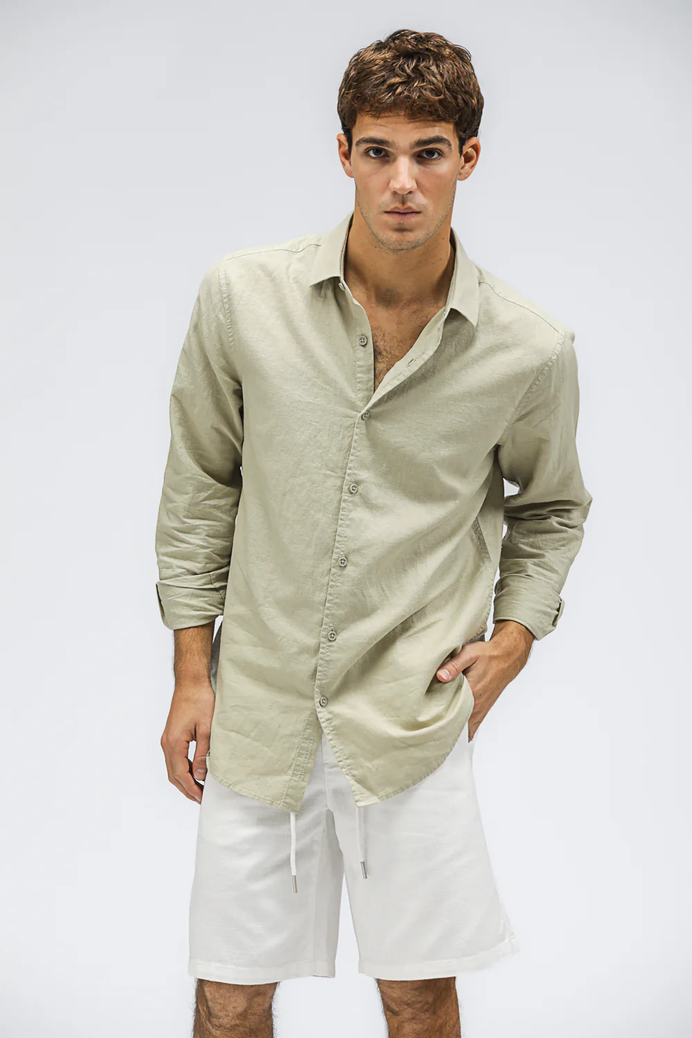 Button Down Linen Shirt - Image 8