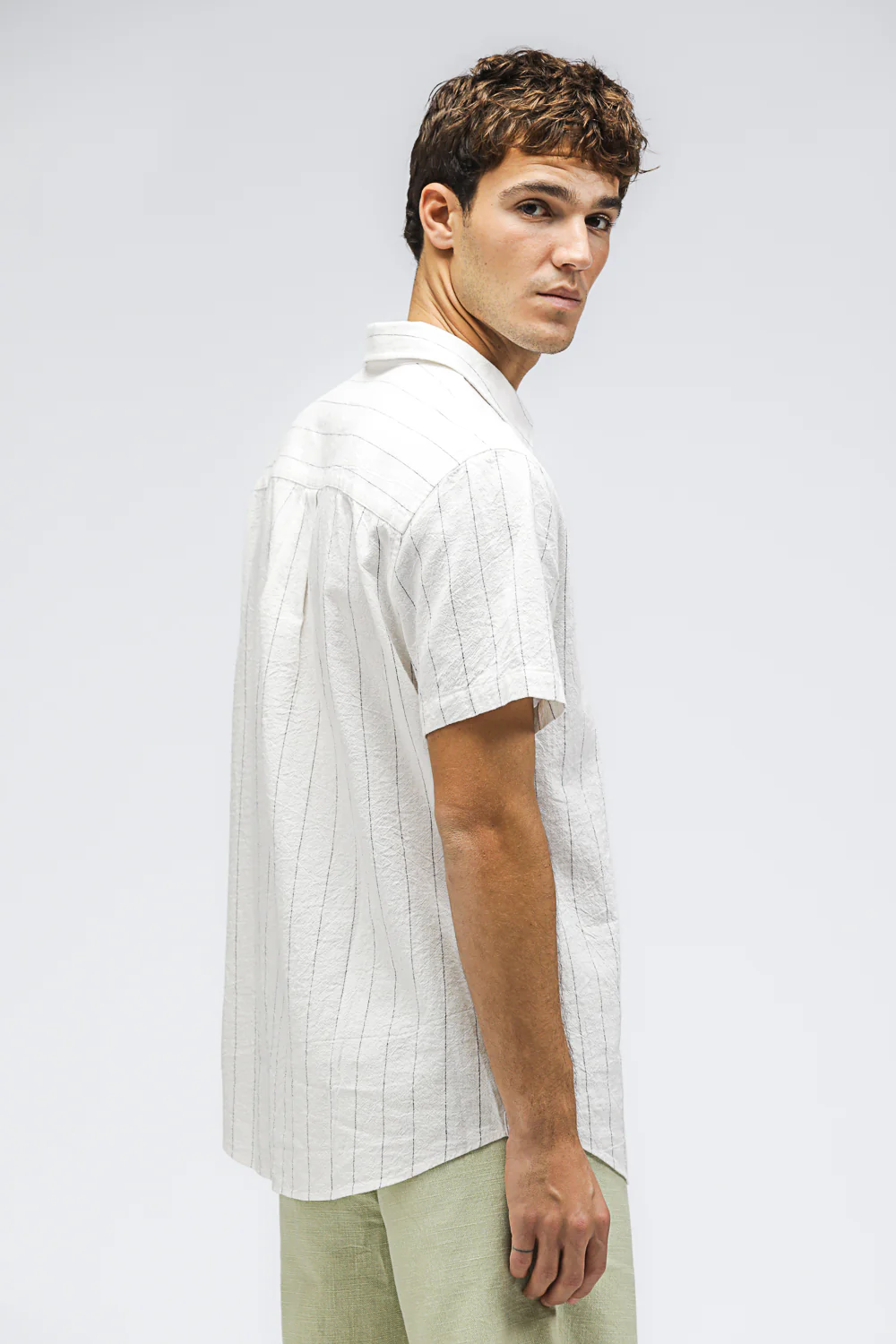 Striped Button Down Shirt - Image 3