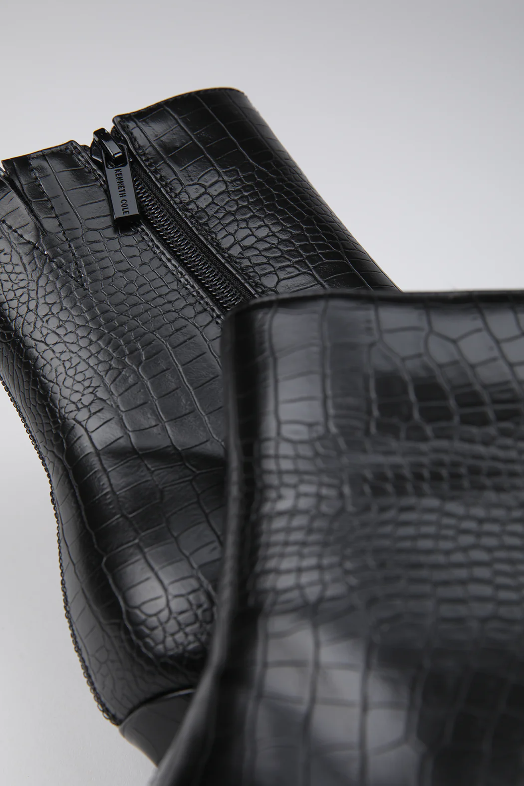 Faux Croc Heeled Boots - Image 7
