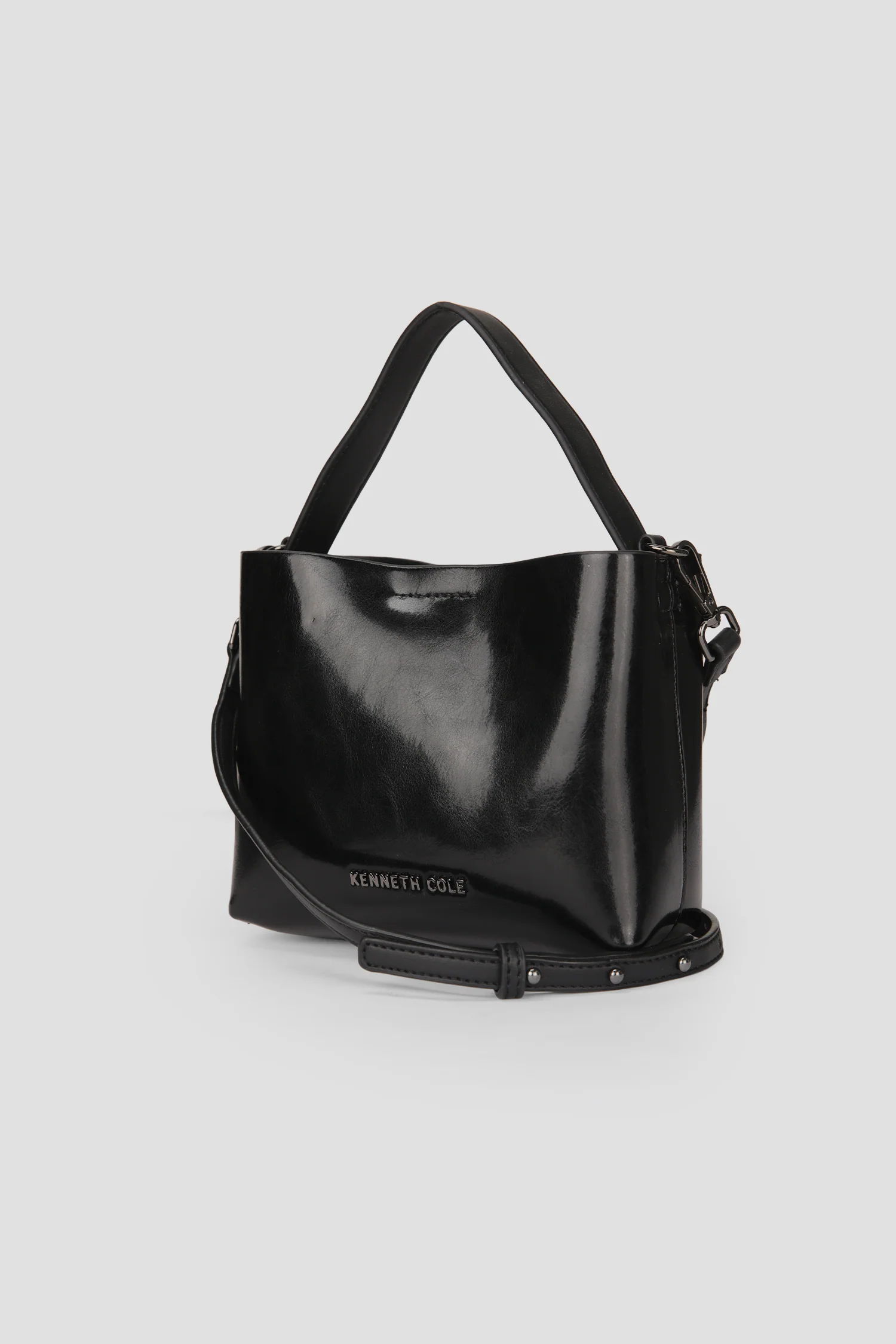 Glossy Top Handle Bag - Image 4