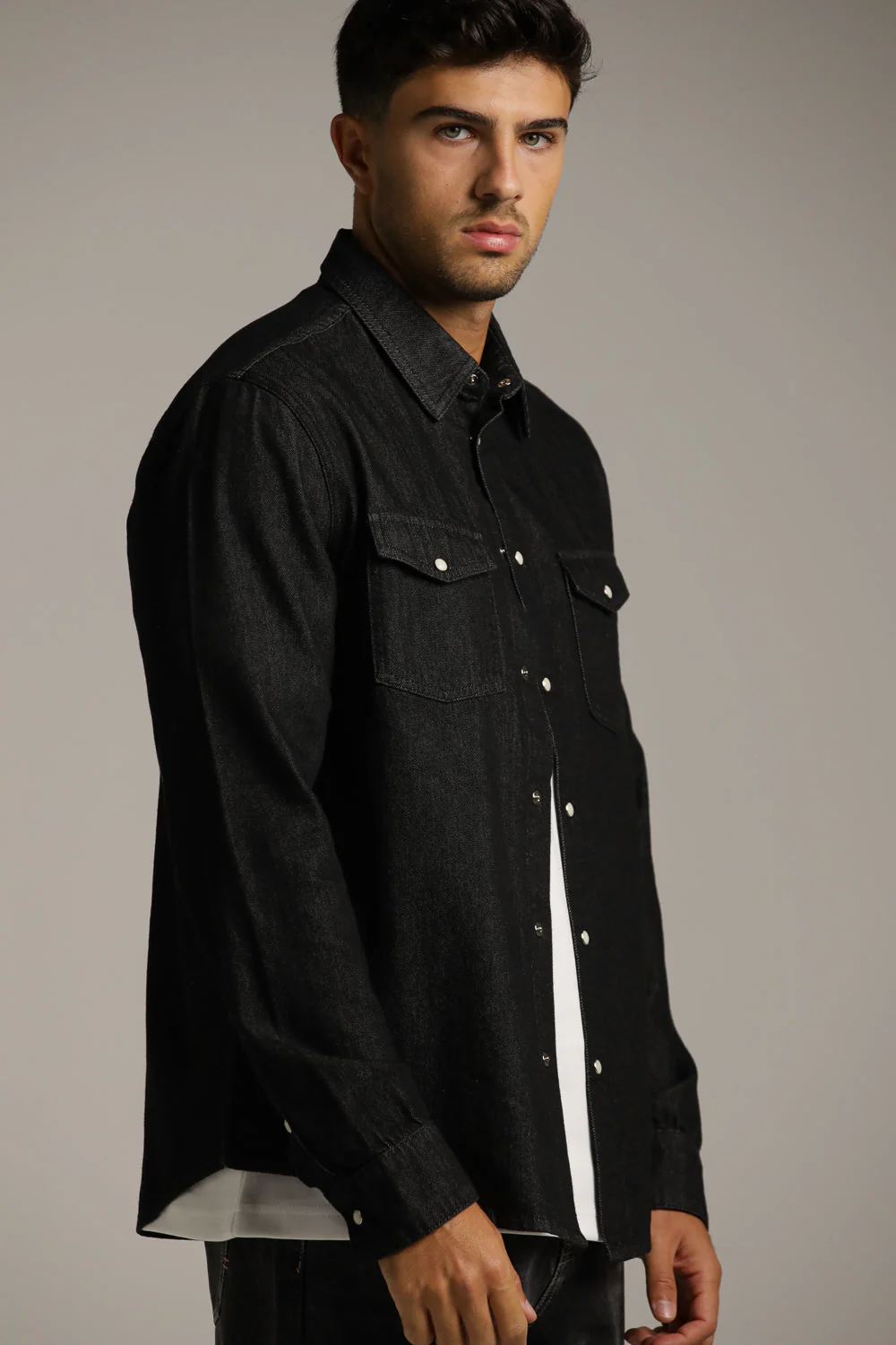 Denim Button Up Shirt - Image 3