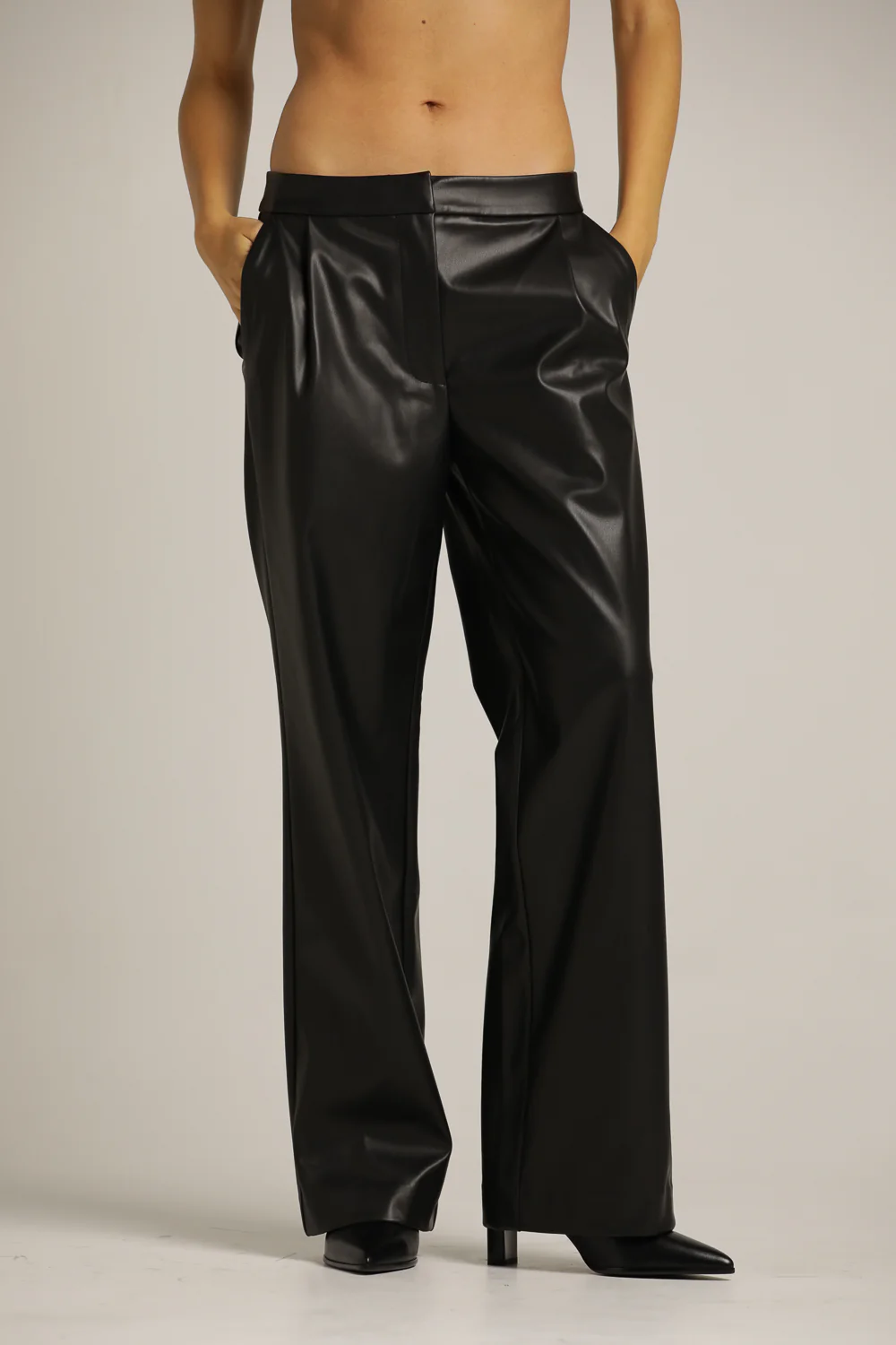 Faux Leather Trousers - Image 2