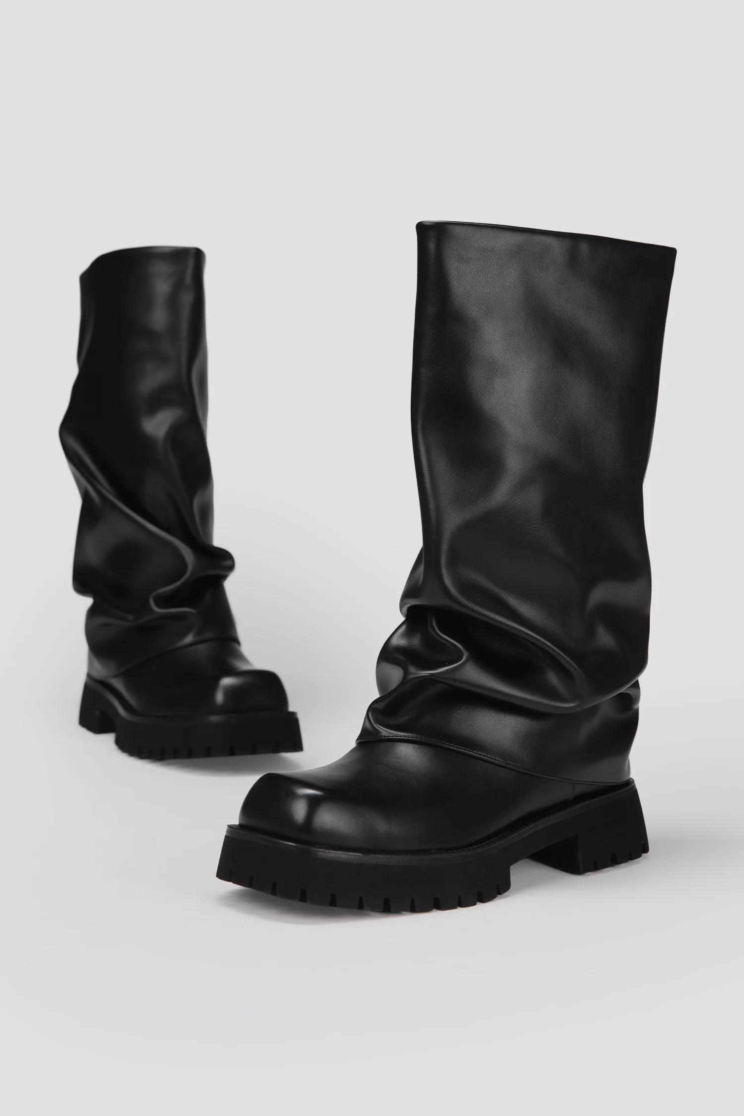 Faux Leather Boots - Image 11