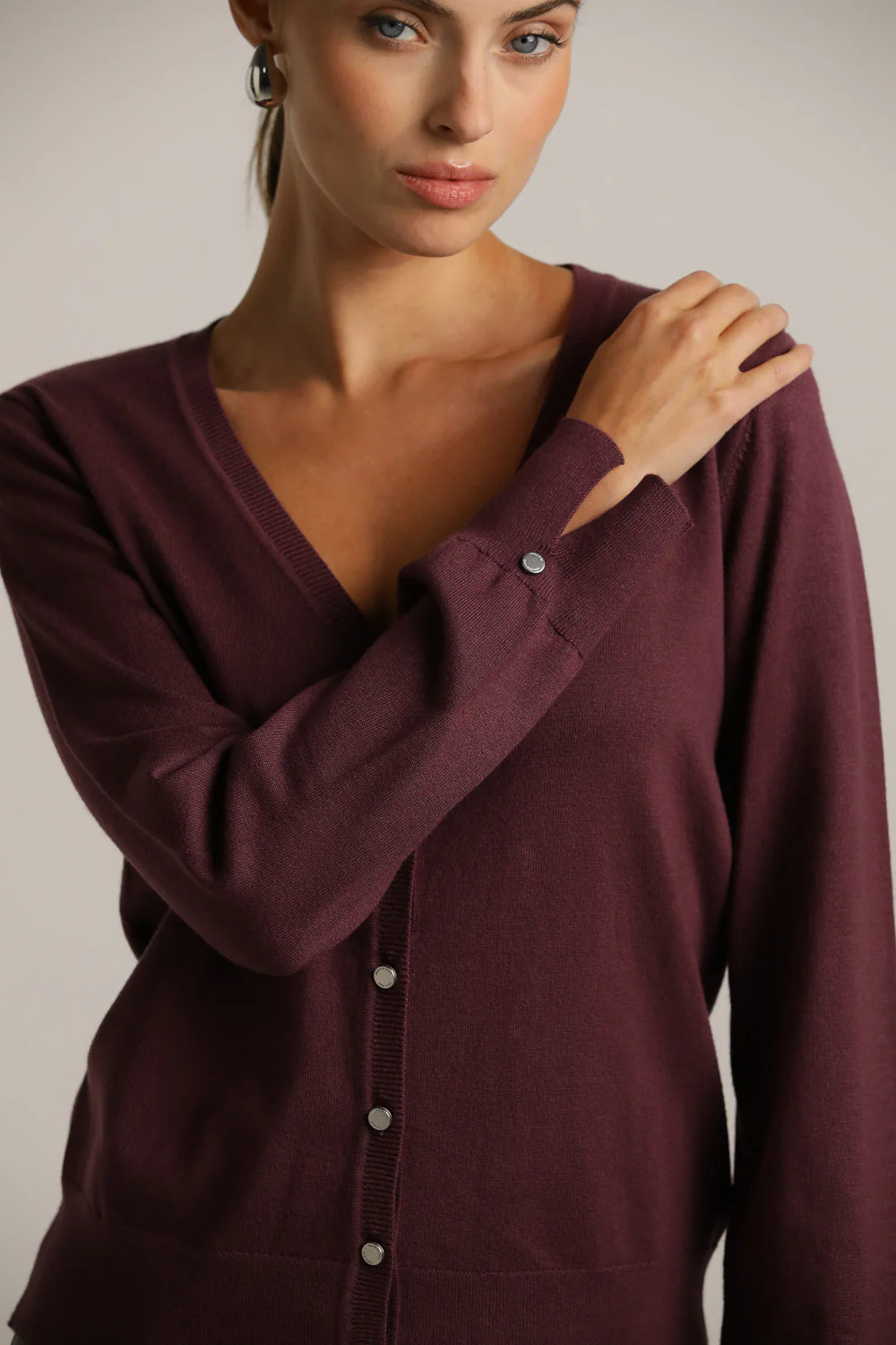 V Neck Cardigan - Image 4