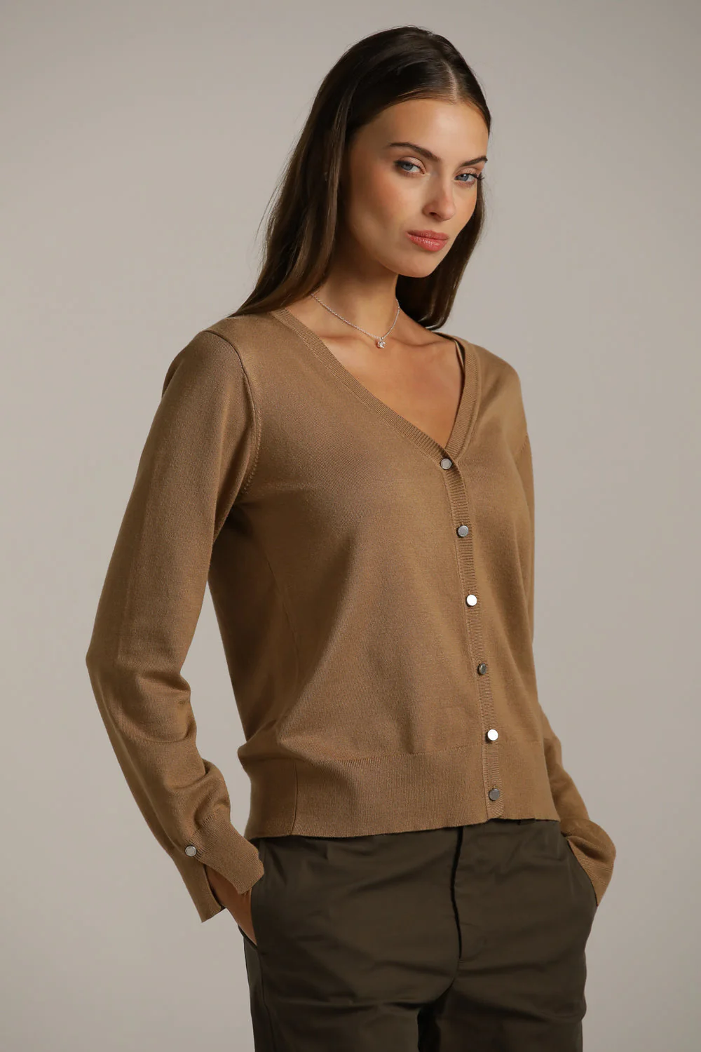 V Neck Cardigan - Image 9