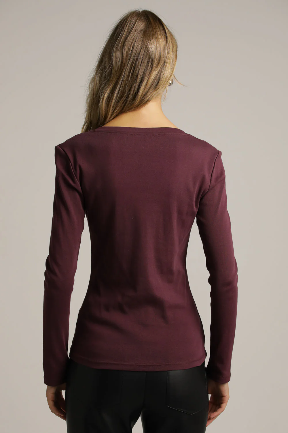 Long Sleeve V Neck Top - Image 10