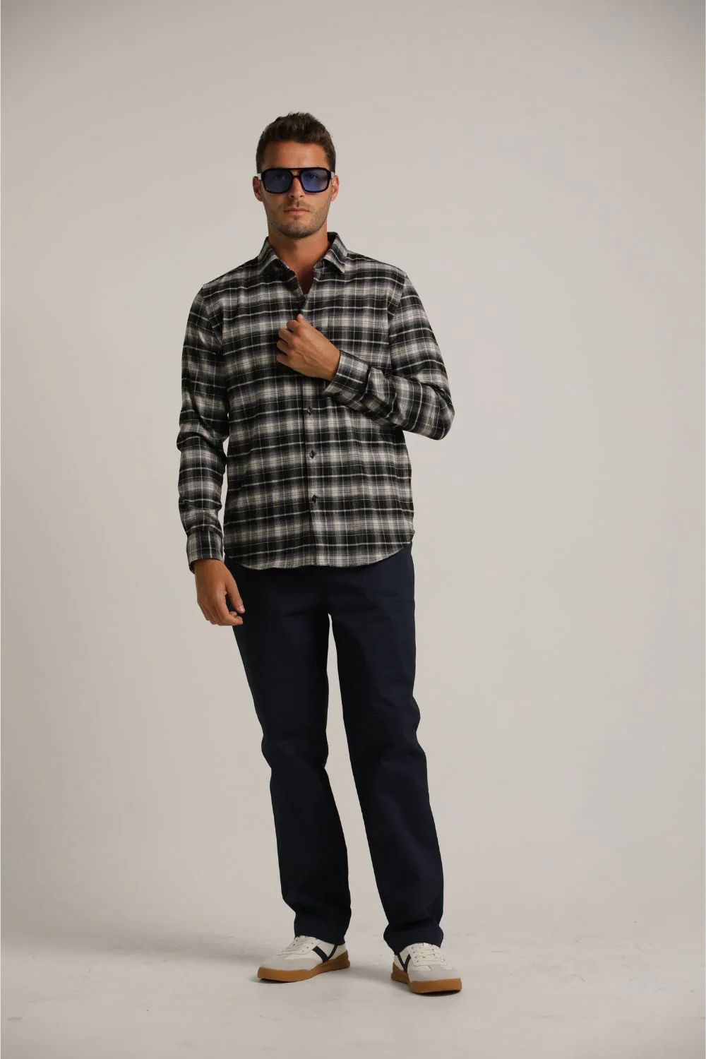 Checked Flannel Button Up Shirt - Image 2
