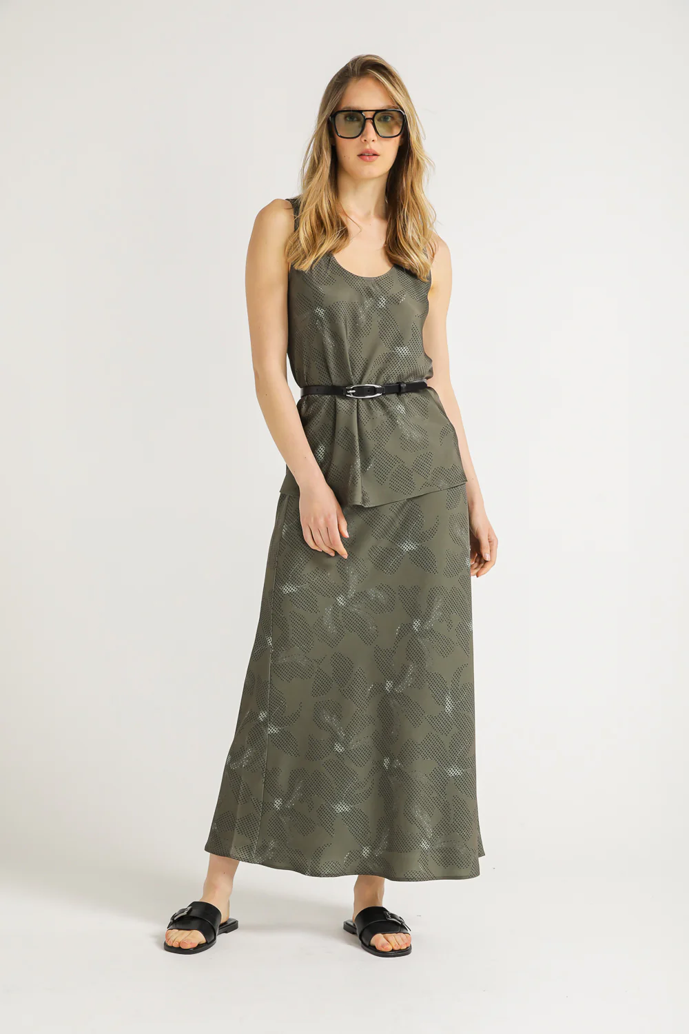 Flowers Print Skirt - Image 2
