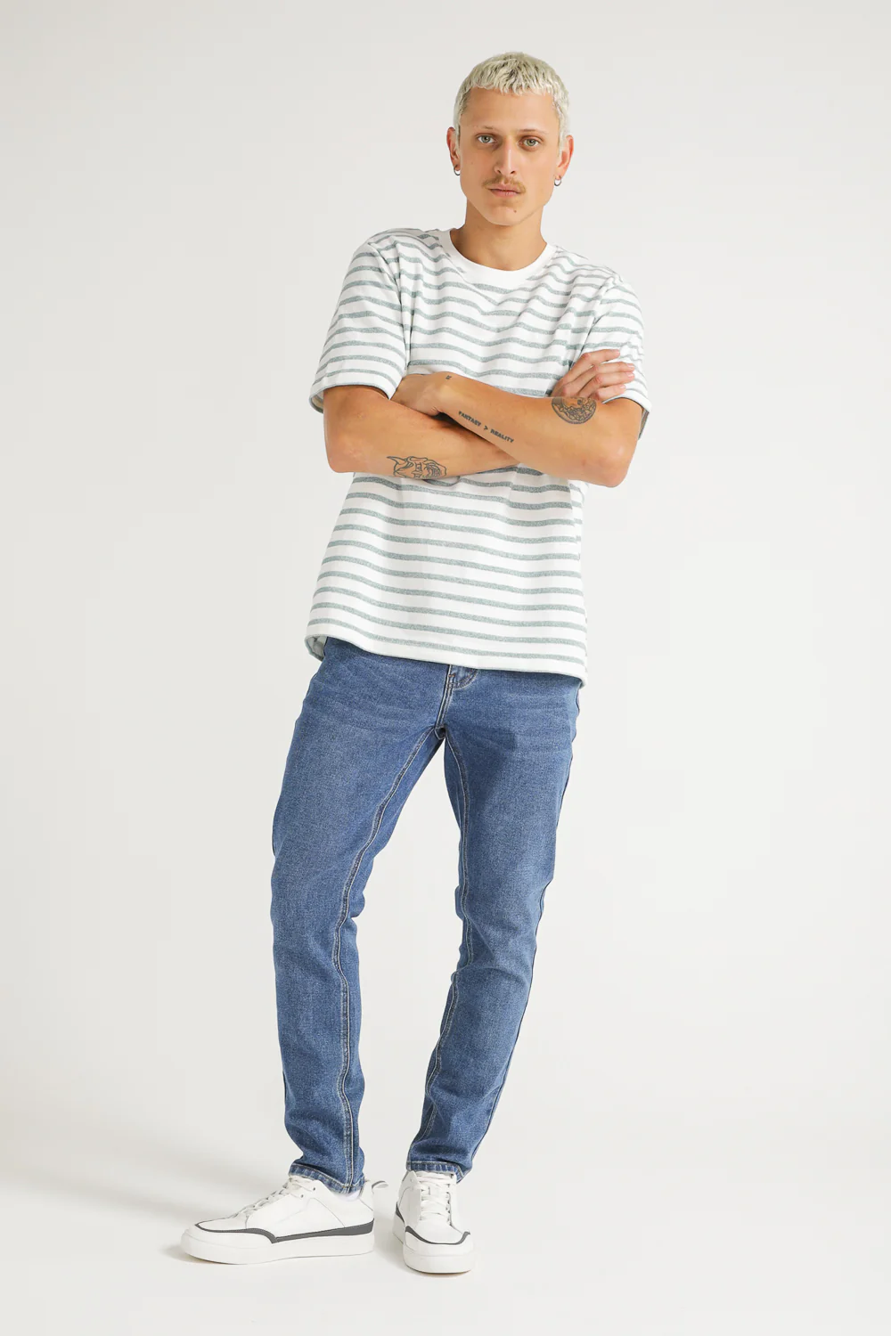 French Terry Stripe T Shirt - Image 6