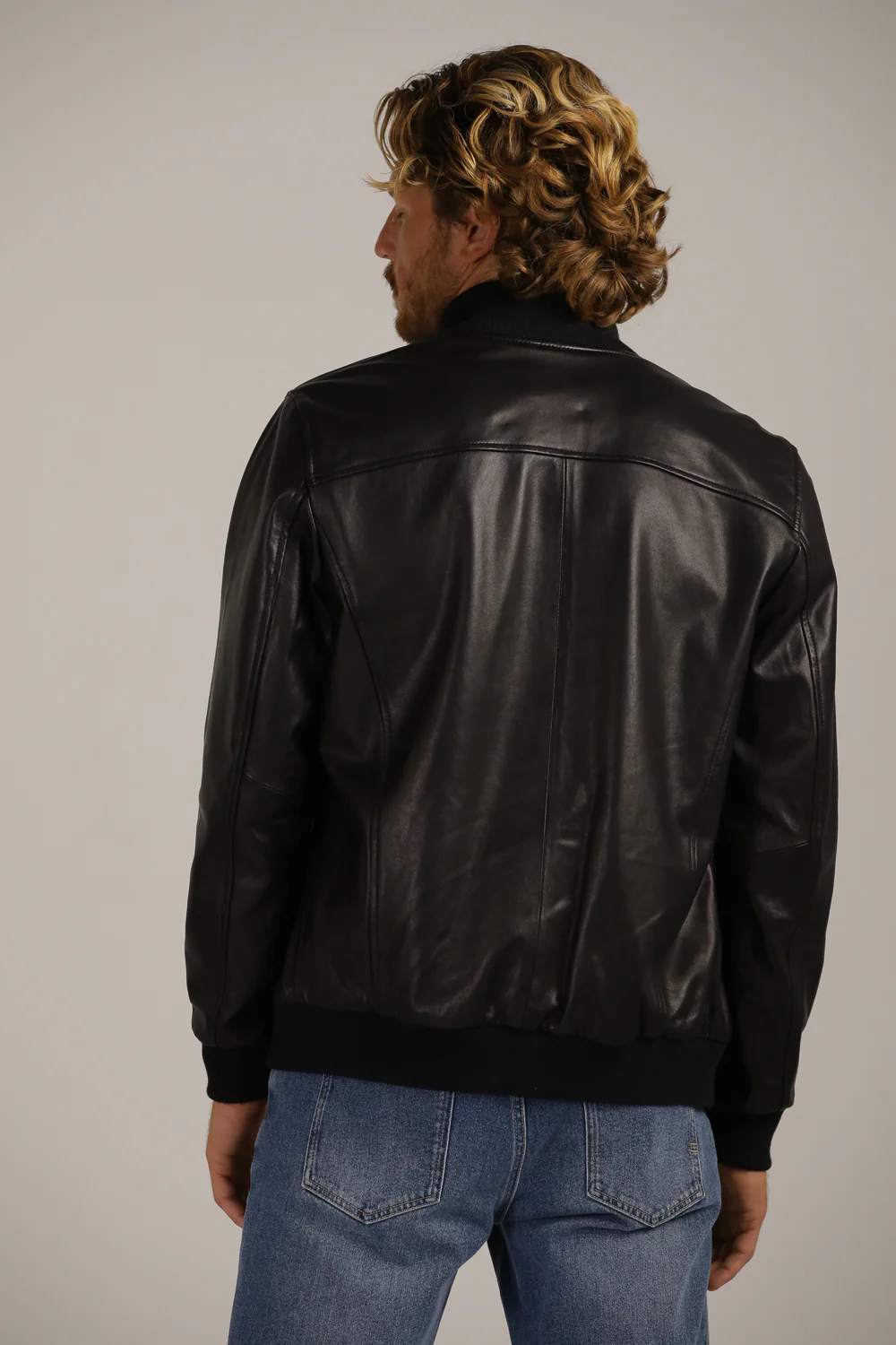Genuine Leather Bomber - Image 12