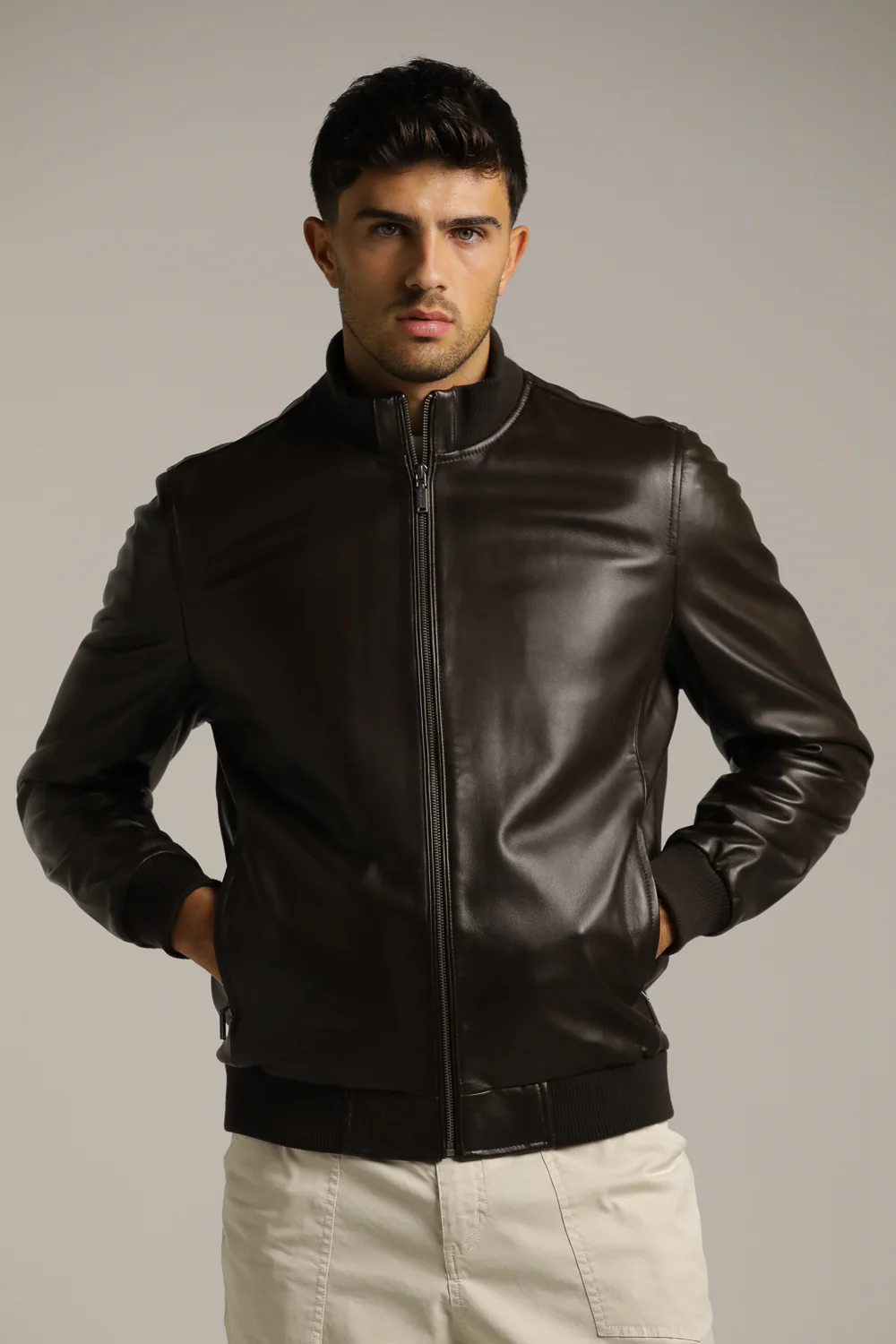 Genuine Leather Bomber - Image 5