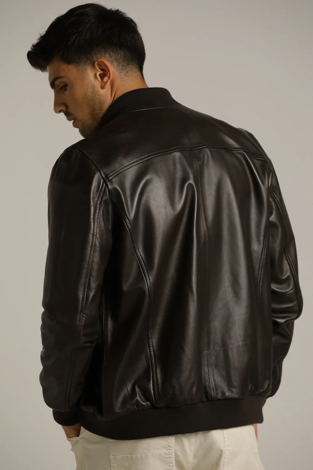 Genuine Leather Bomber - Image 6