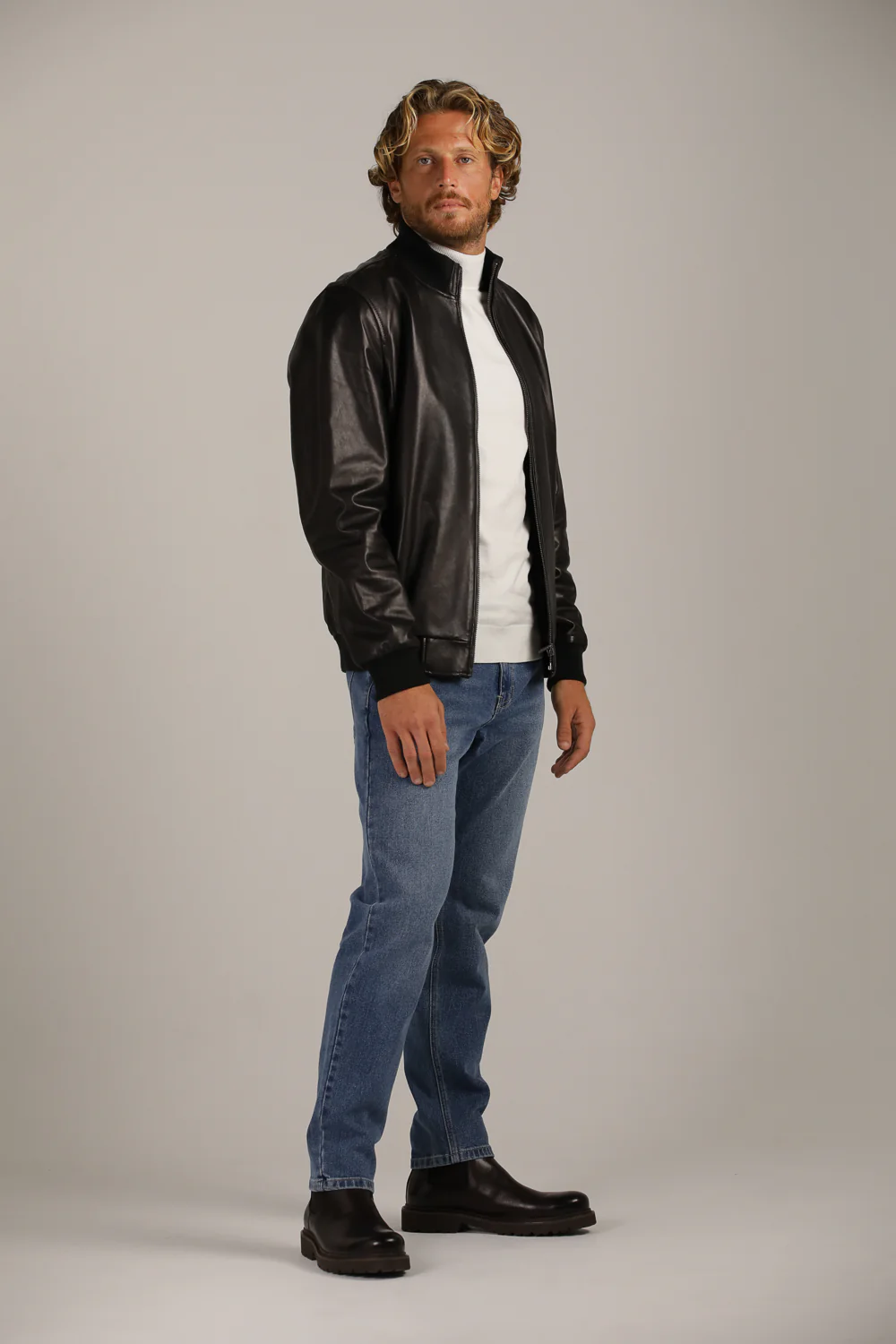Genuine Leather Bomber - Image 8