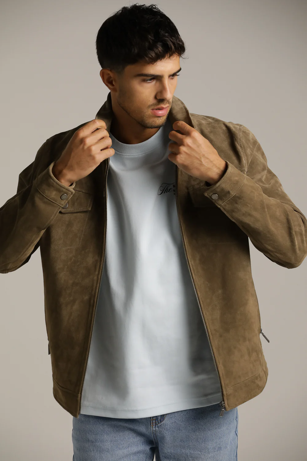 Genuine Suede Trucker