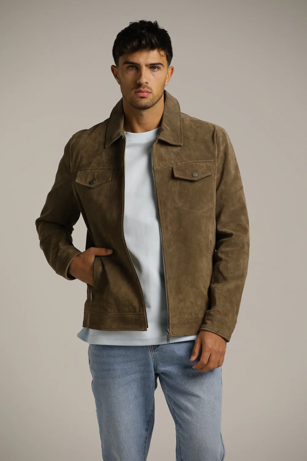 Genuine Suede Trucker - Image 7