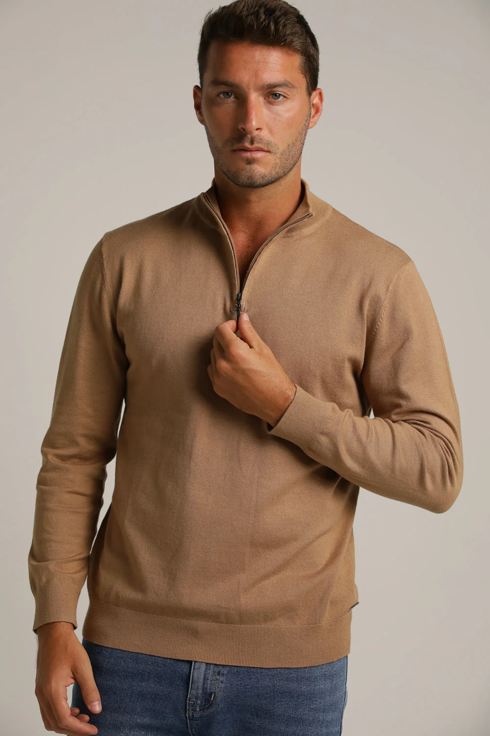 Half Zip Knit Top - Image 3
