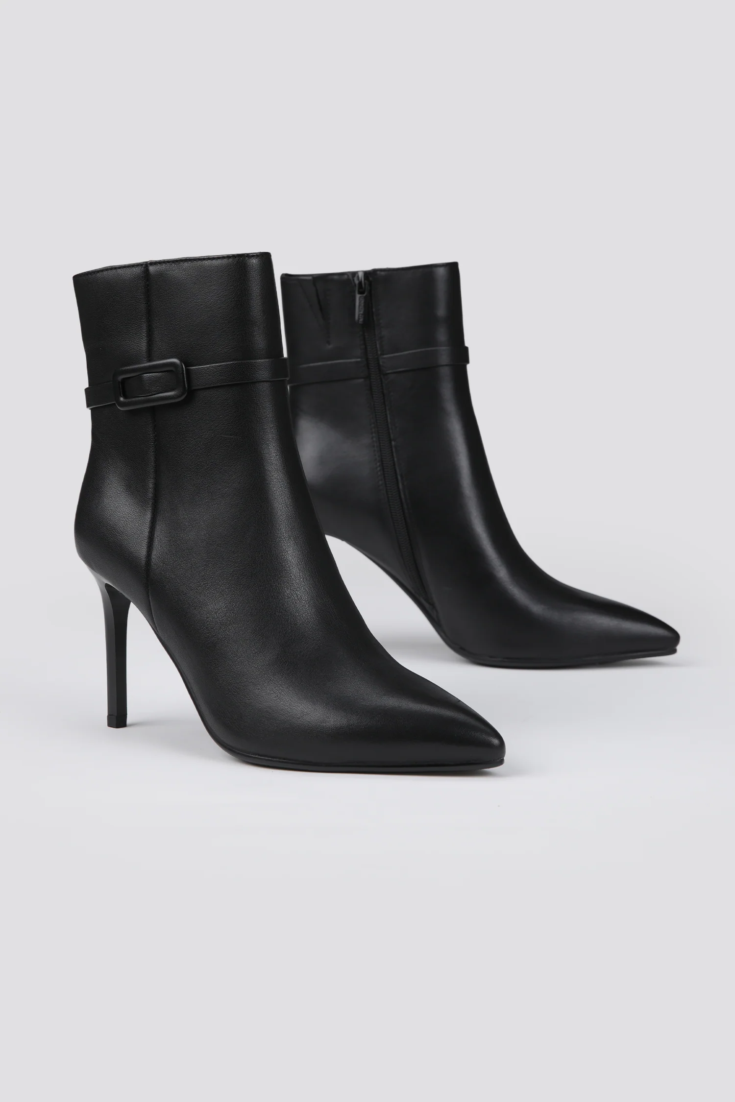 Heeled Leather Ankle Boots - Image 4