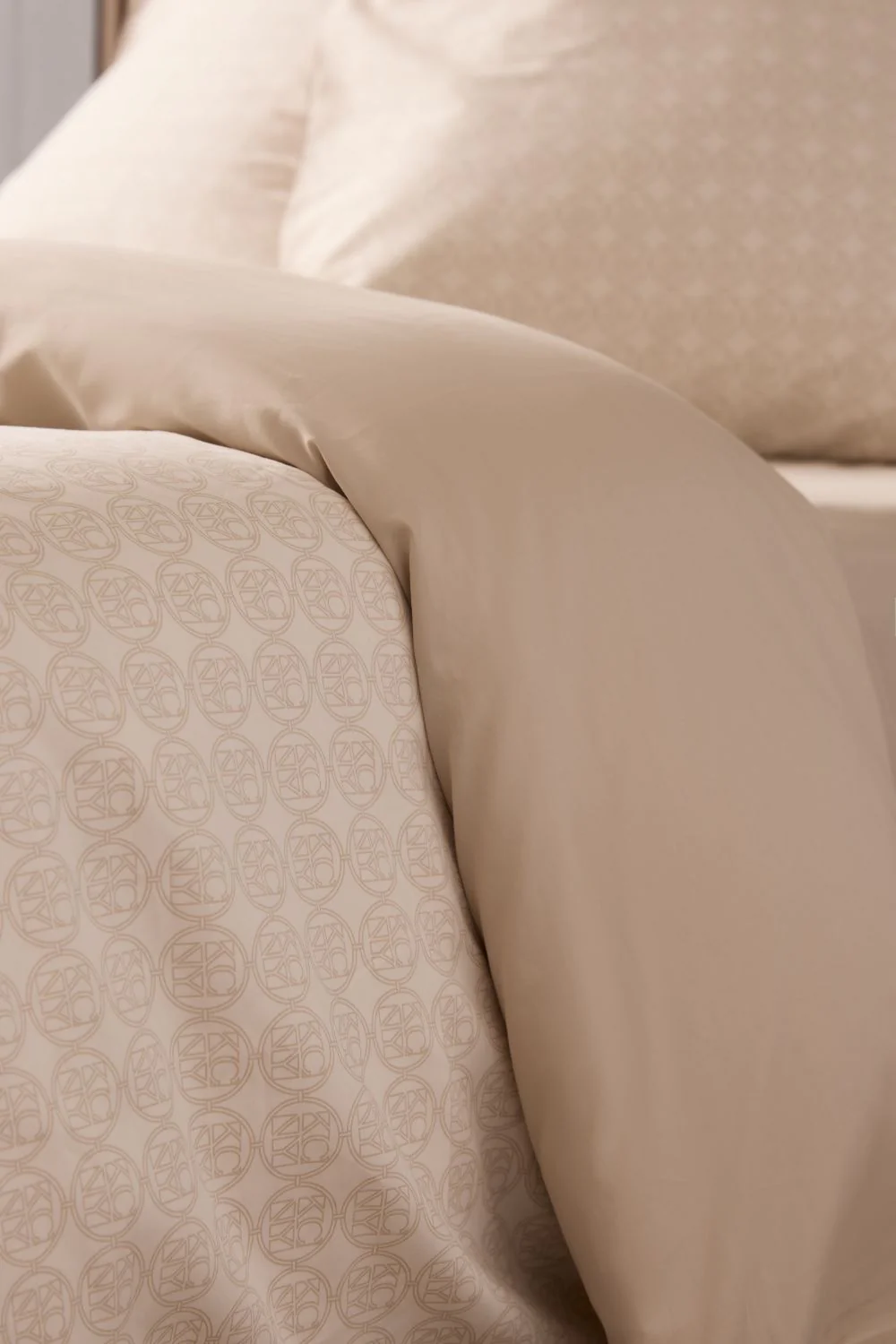 Signature Print Sateen Duvet Cover