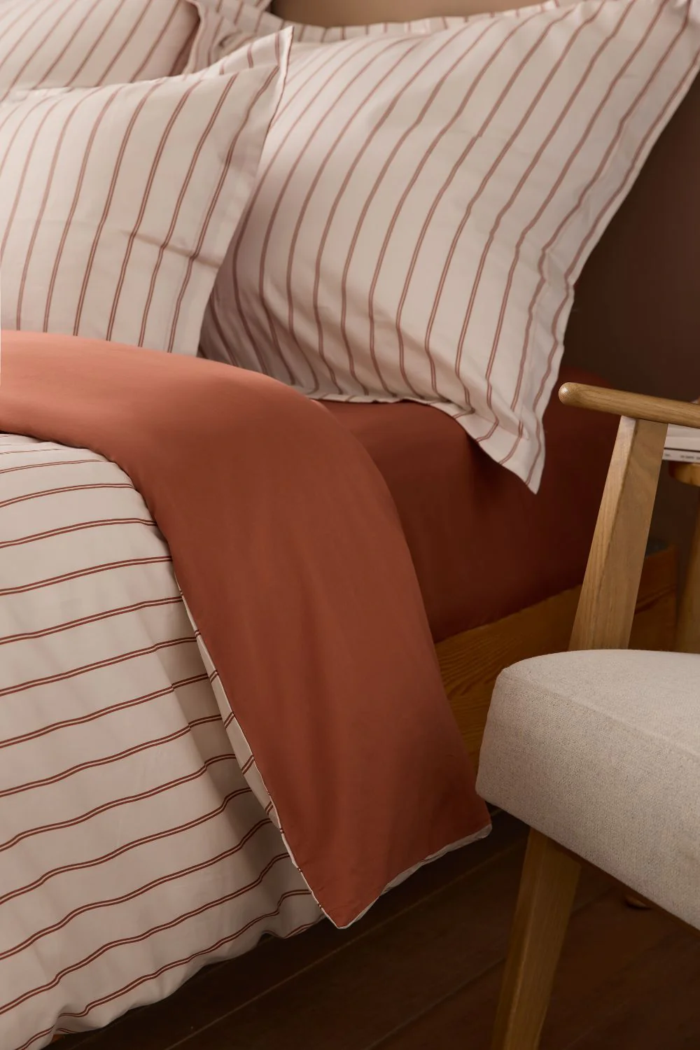 Striped Cotton Sateen Pillowcase - Image 3
