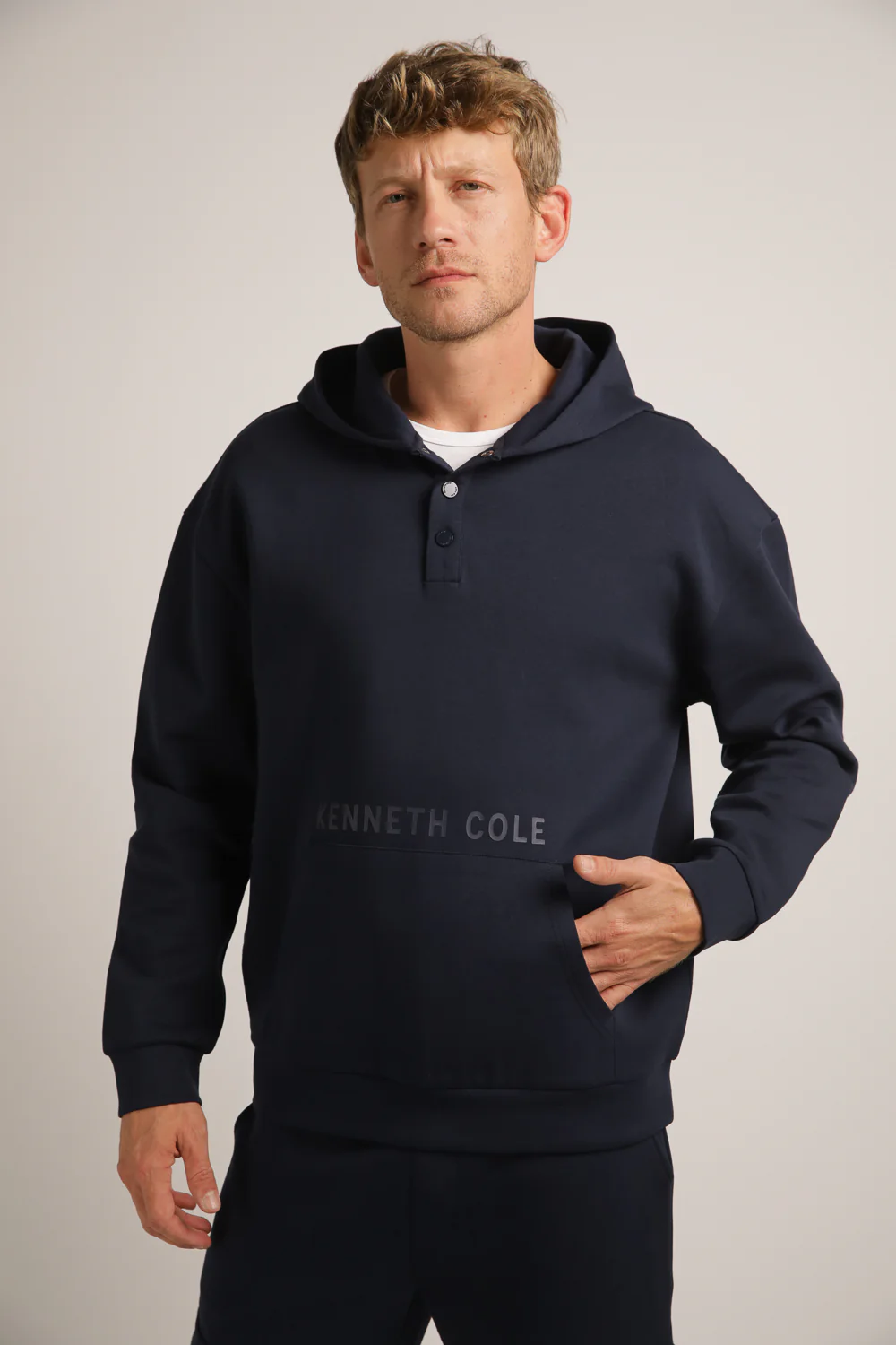 Interlock Hooded Henley Sweats - Image 11