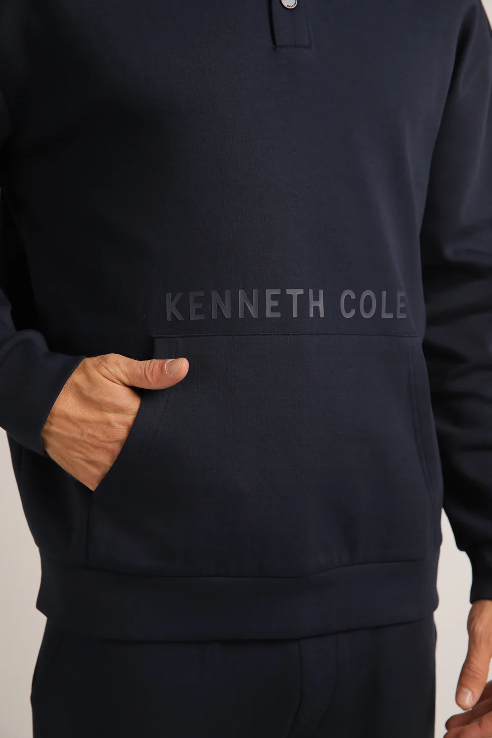 Interlock Hooded Henley Sweats - Image 9