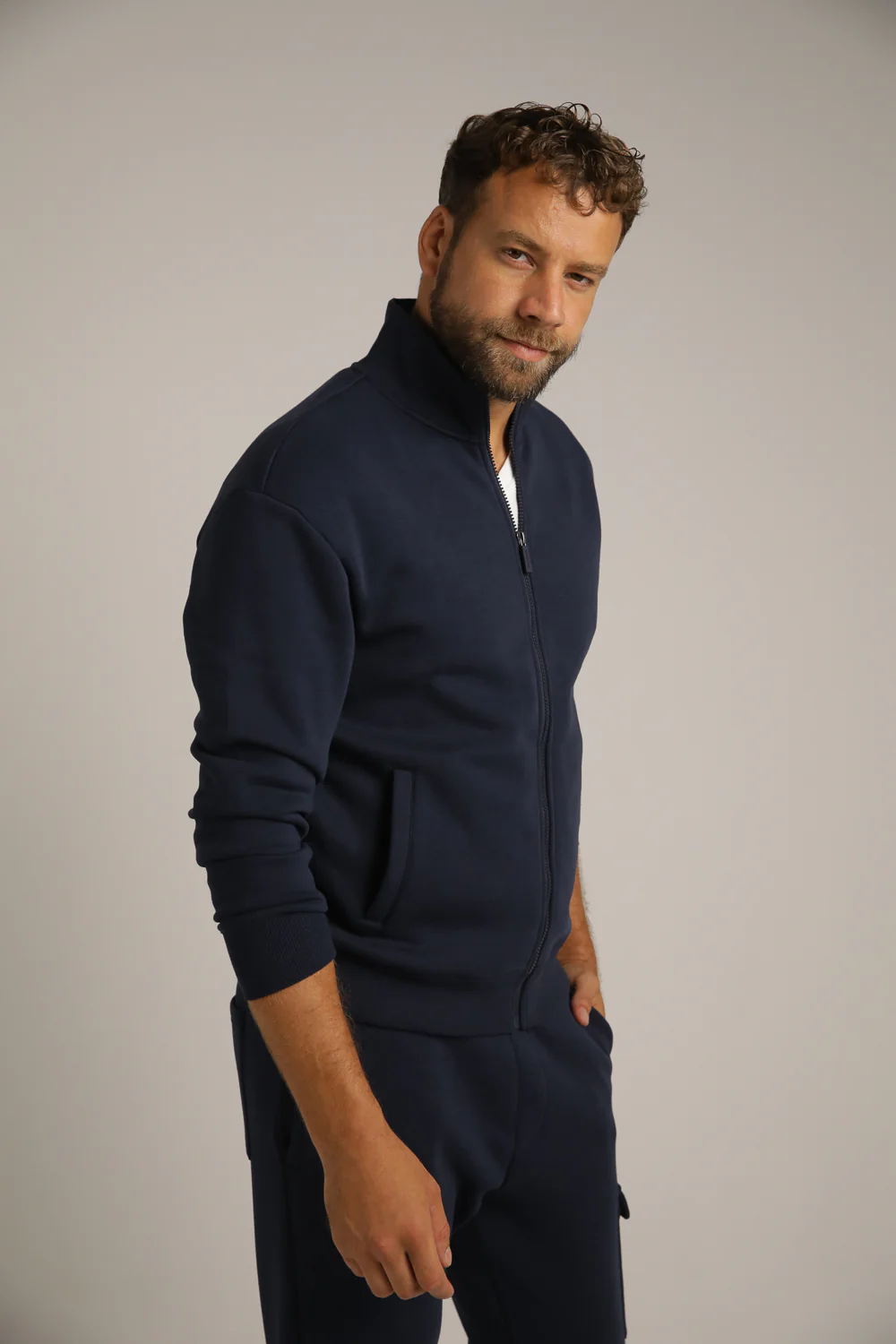 Stand Collar Sweatshirt - Image 14