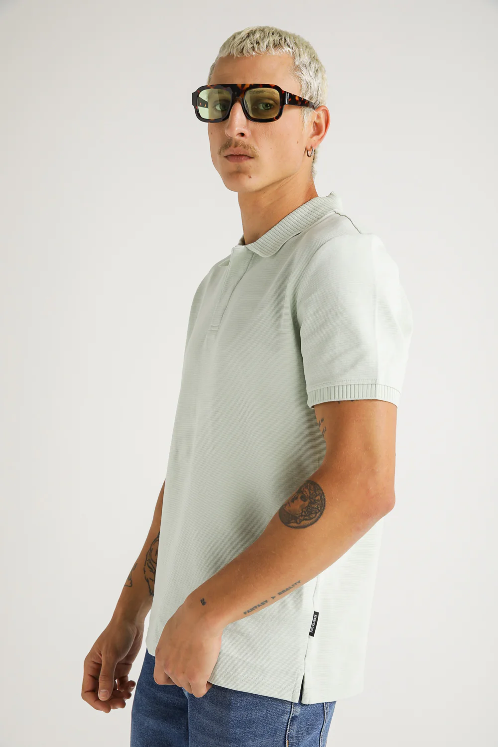 Jacquard mercerized polo T shirt - Image 15