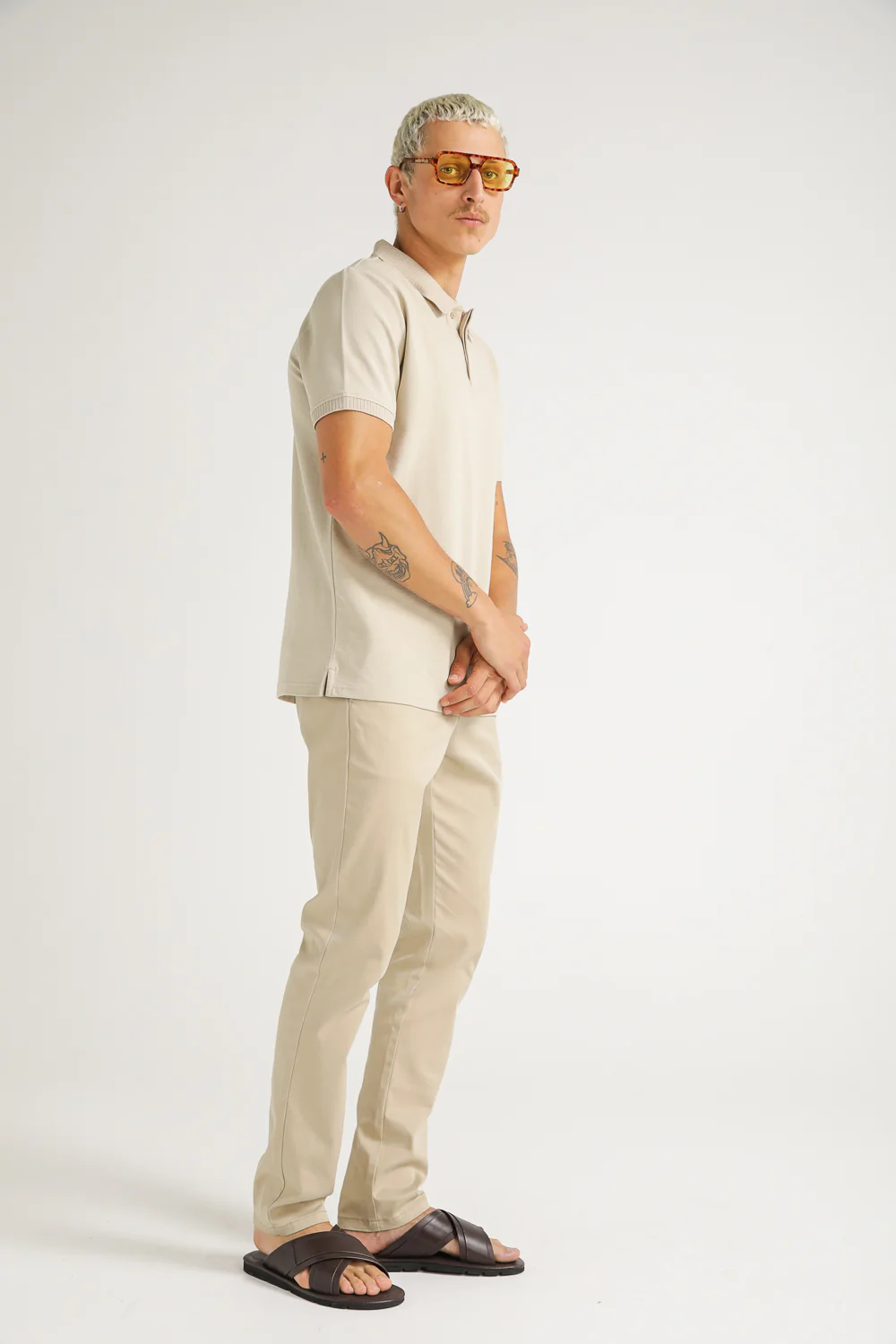 Jacquard mercerized polo T shirt - Image 8