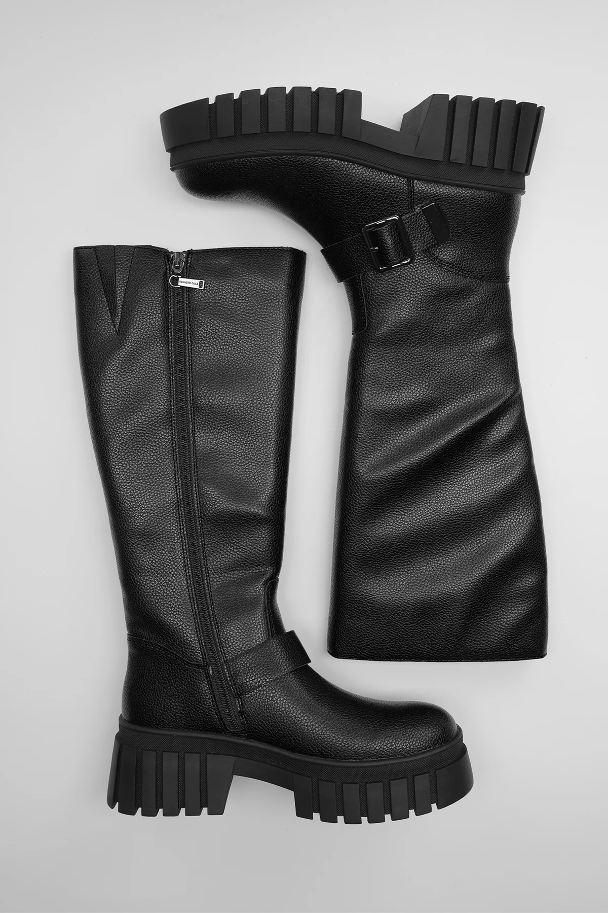 Faux Leather Knee Boots - Image 11