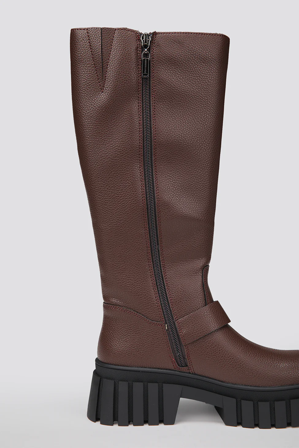 Faux Leather Knee Boots - Image 5